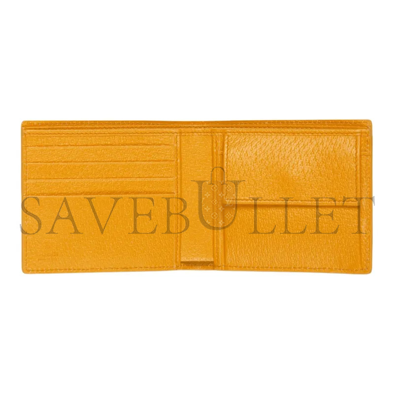 GUCCI YELLOW INTERIOR GG COIN WALLET 768244 (21*9cm)